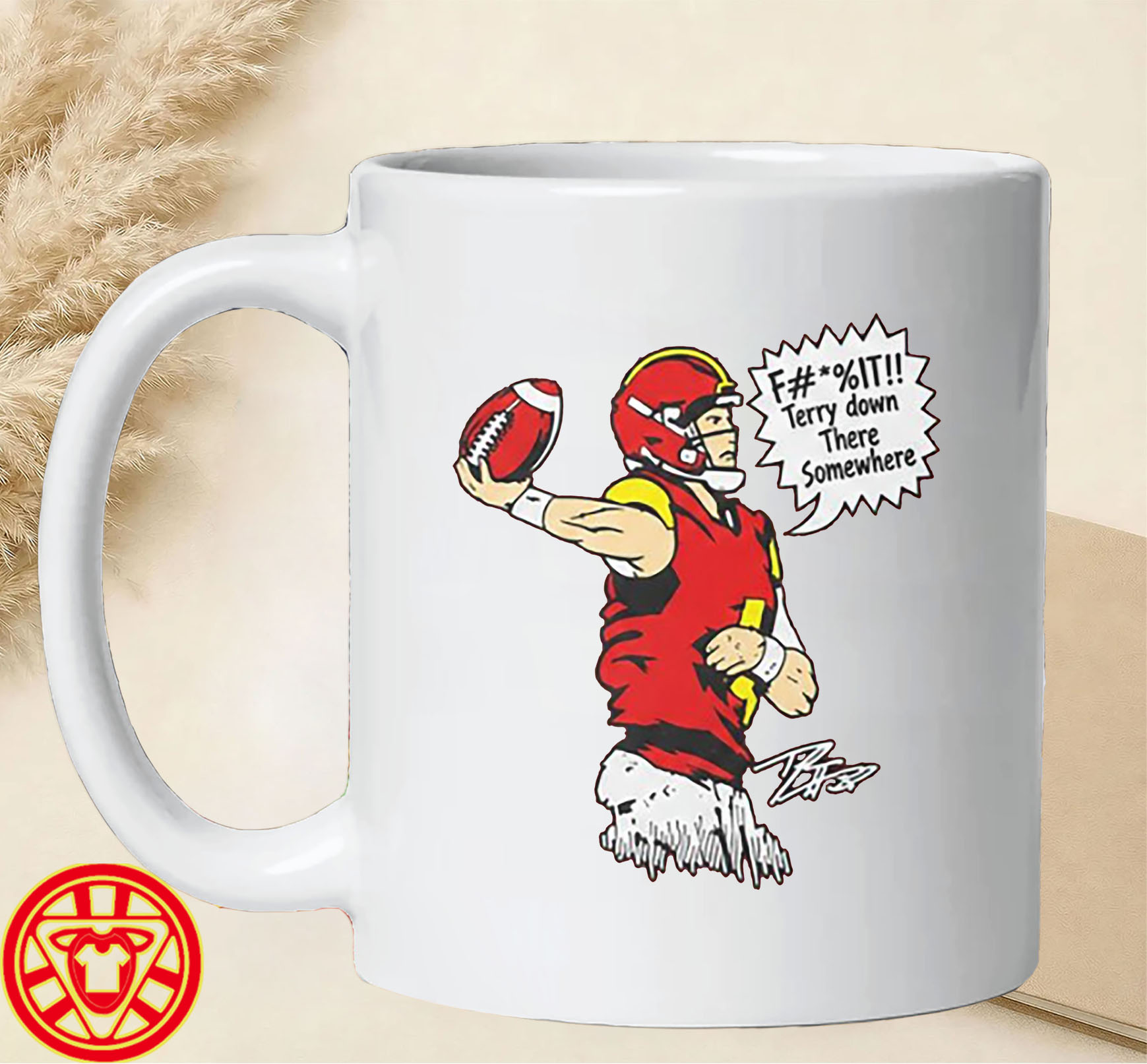 F It Terry Down There Somewhere mug-design