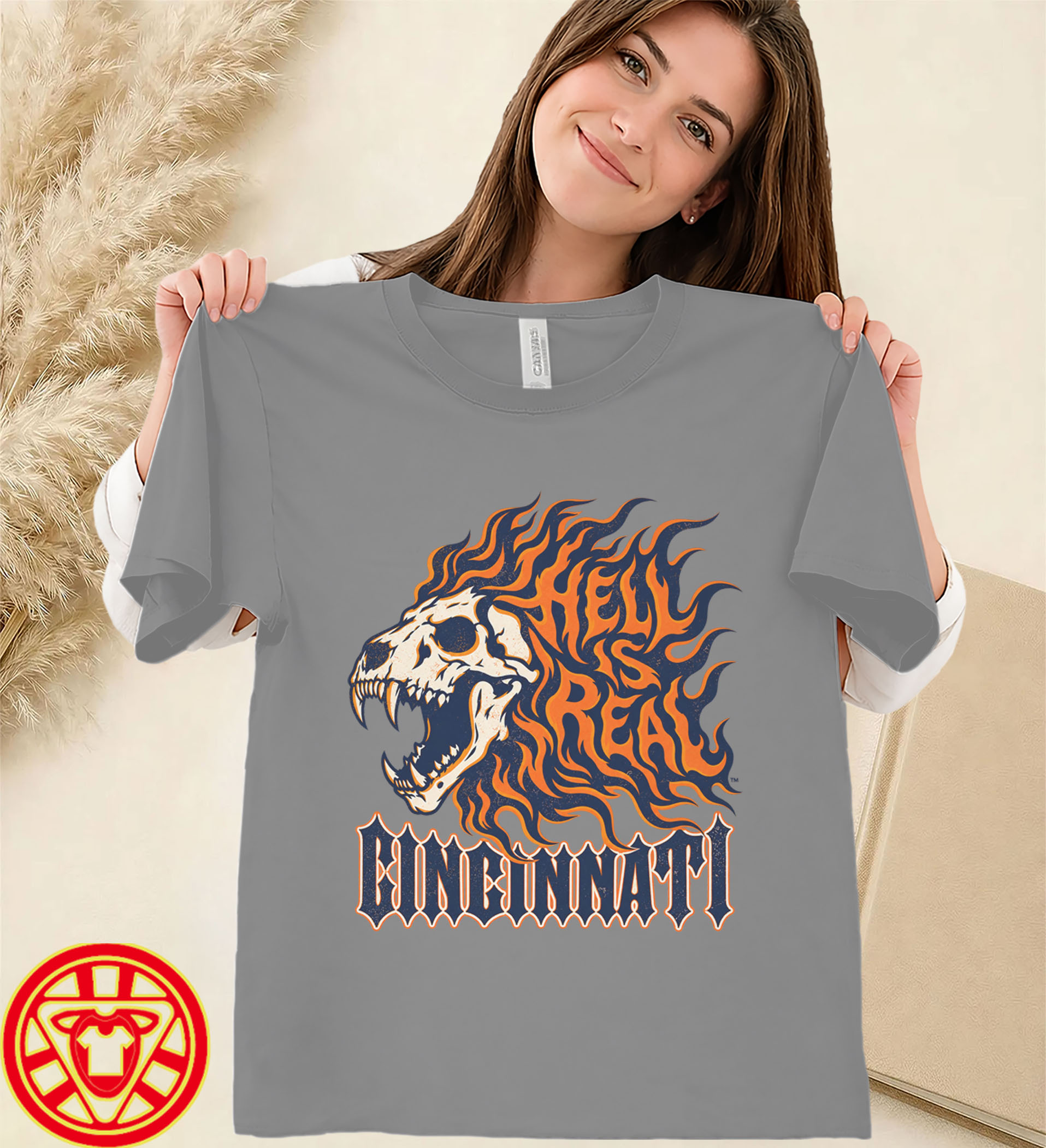 FC Cincinnati Lion Skull Flames-women-design