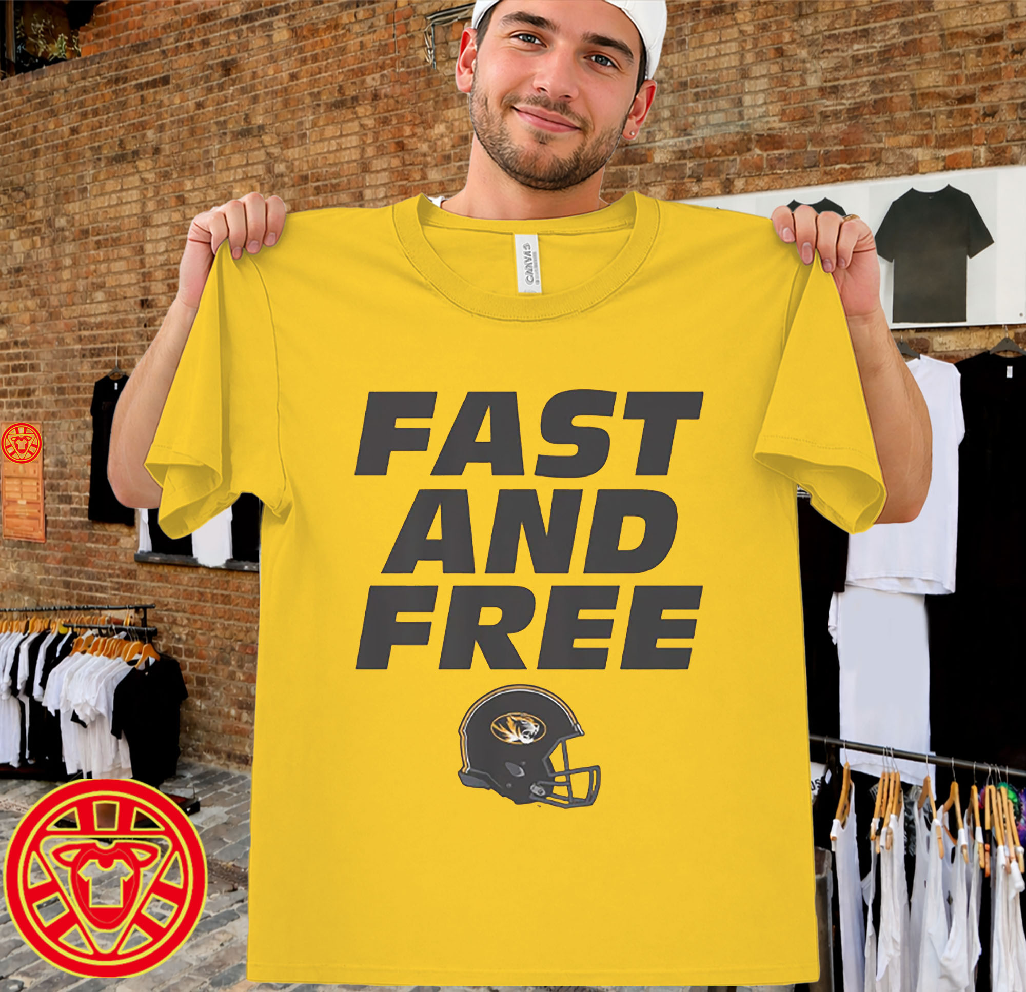 Fast And Free Missouri Football men-design