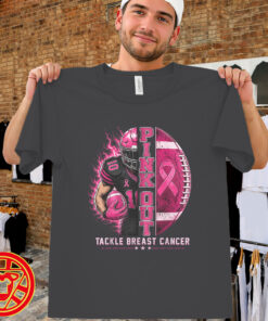 Football Pink Out Tackle Breast Cancer men-design
