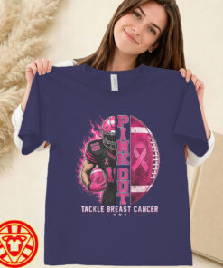 Football Pink Out Tackle Breast Cancer women-design