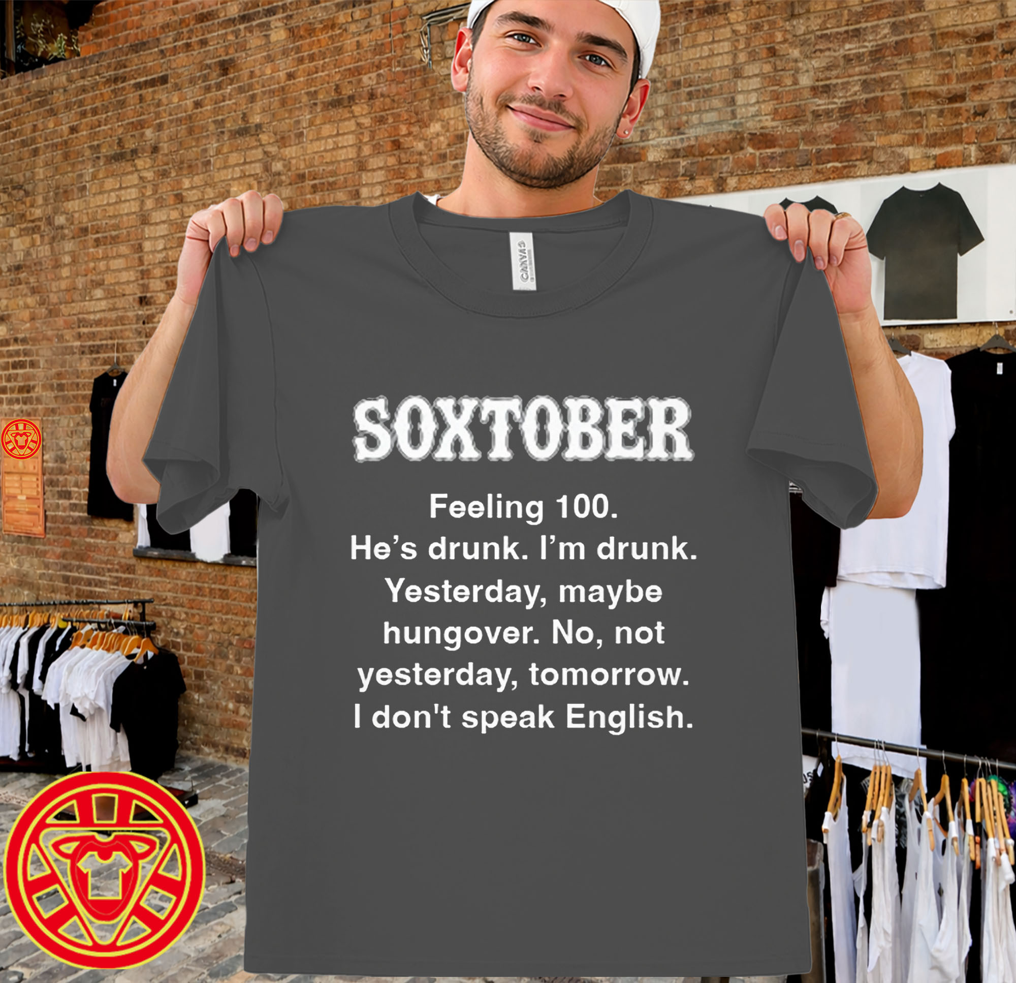 I'm Drunk Soxtober men-design