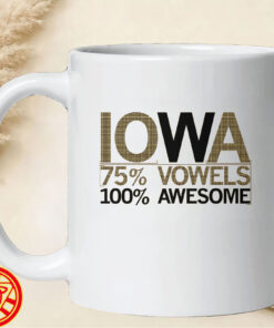 Iowa 75% Vowels 100% Awesome