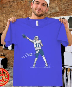 Josh Allen Backhanded Flip Touchdown men-design