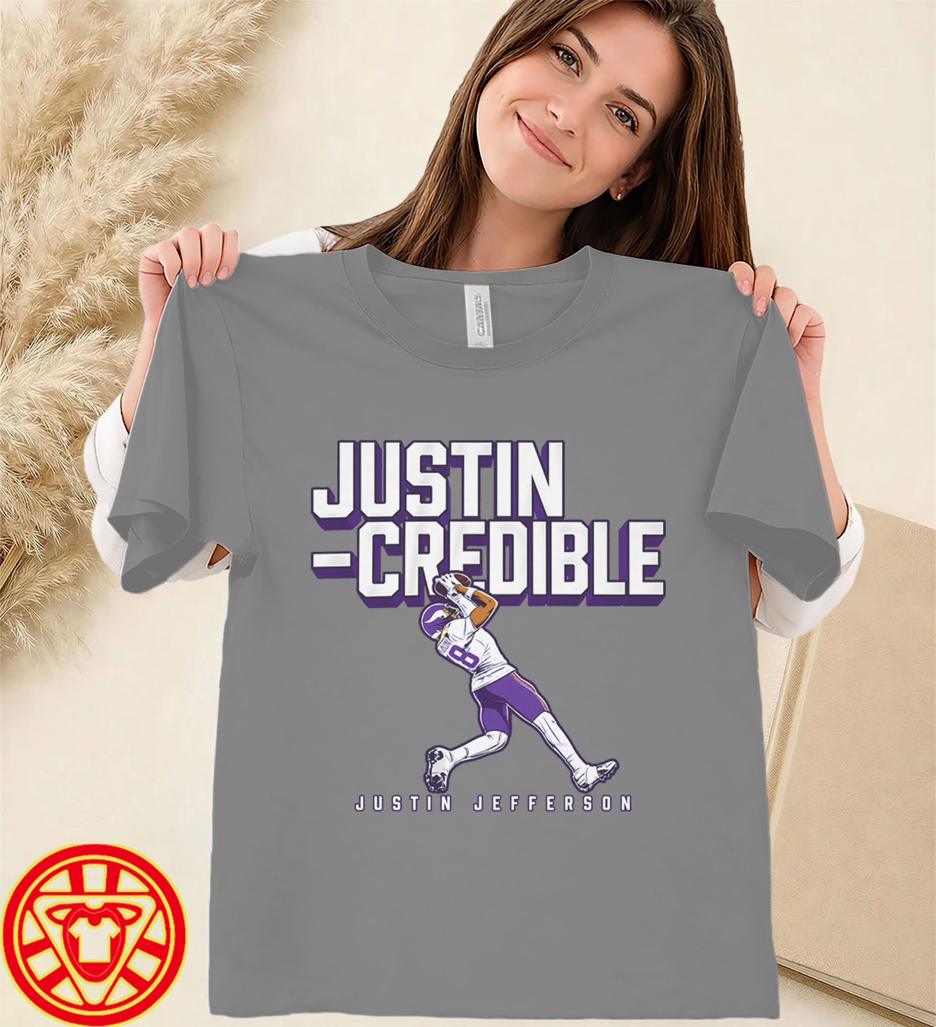 Justin Jefferson Vikings Football-women-design