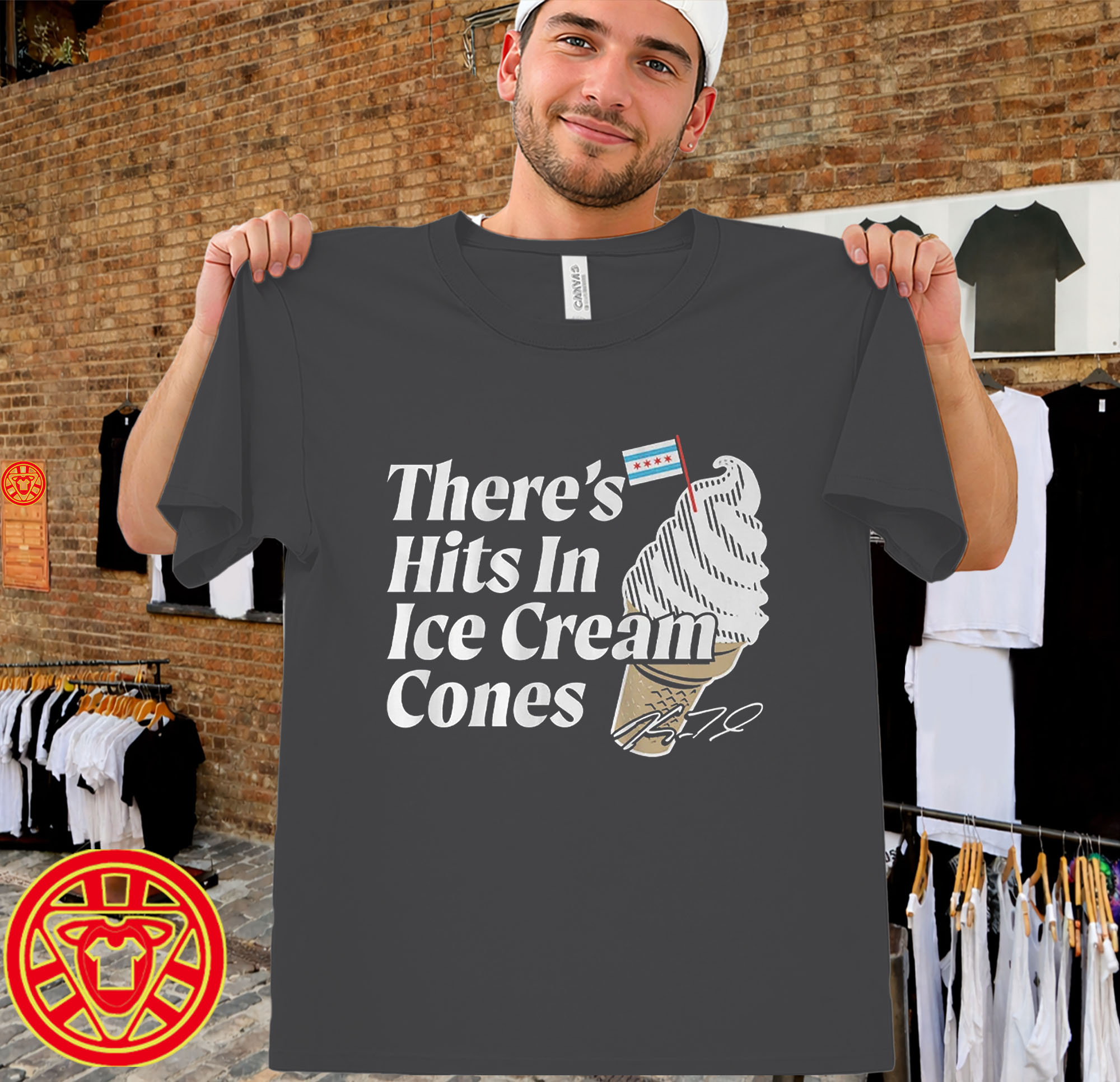 Kyle Teel There's Hits In Ice Cream Cones men-design