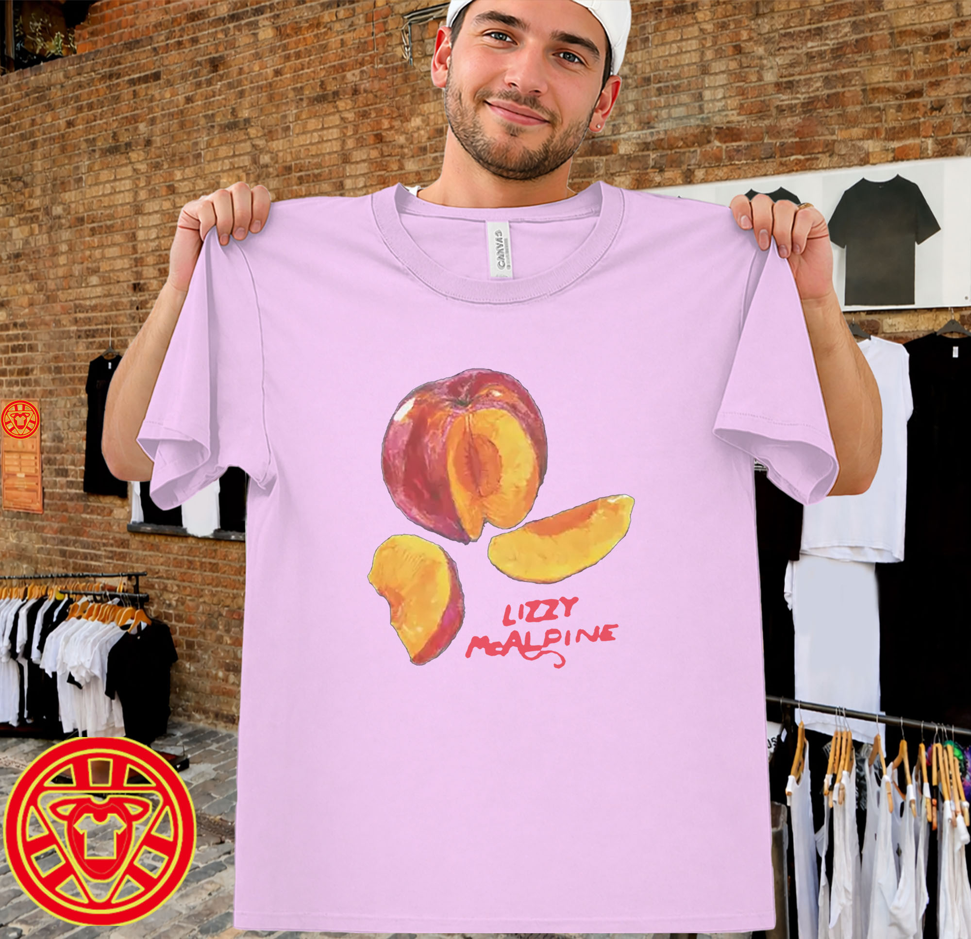 Lizzy McAlpine Peach men-design
