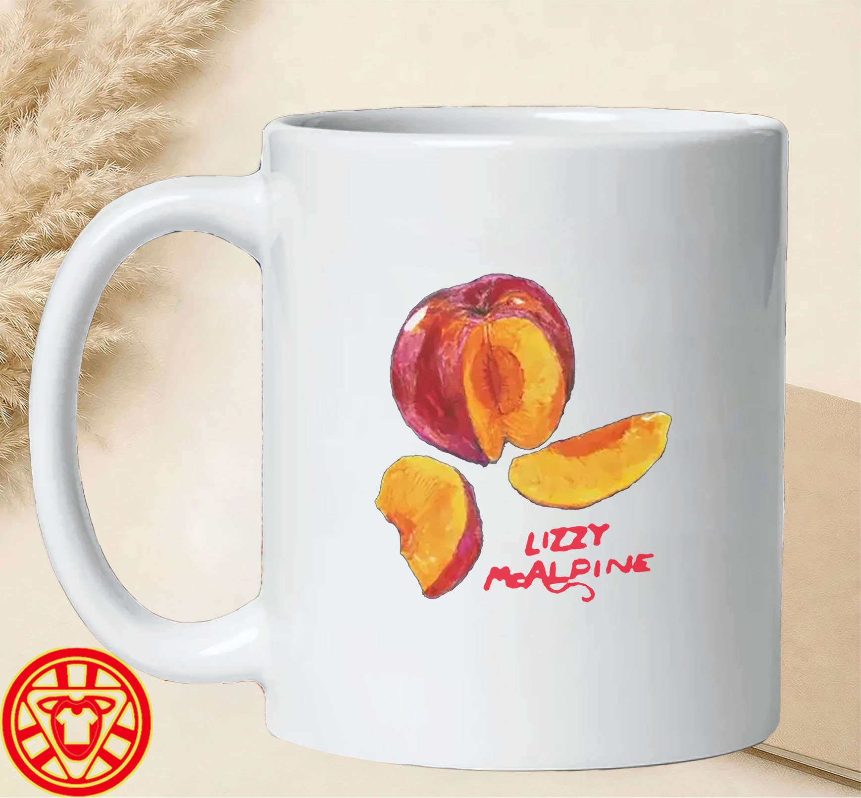 Lizzy McAlpine Peach mug-design