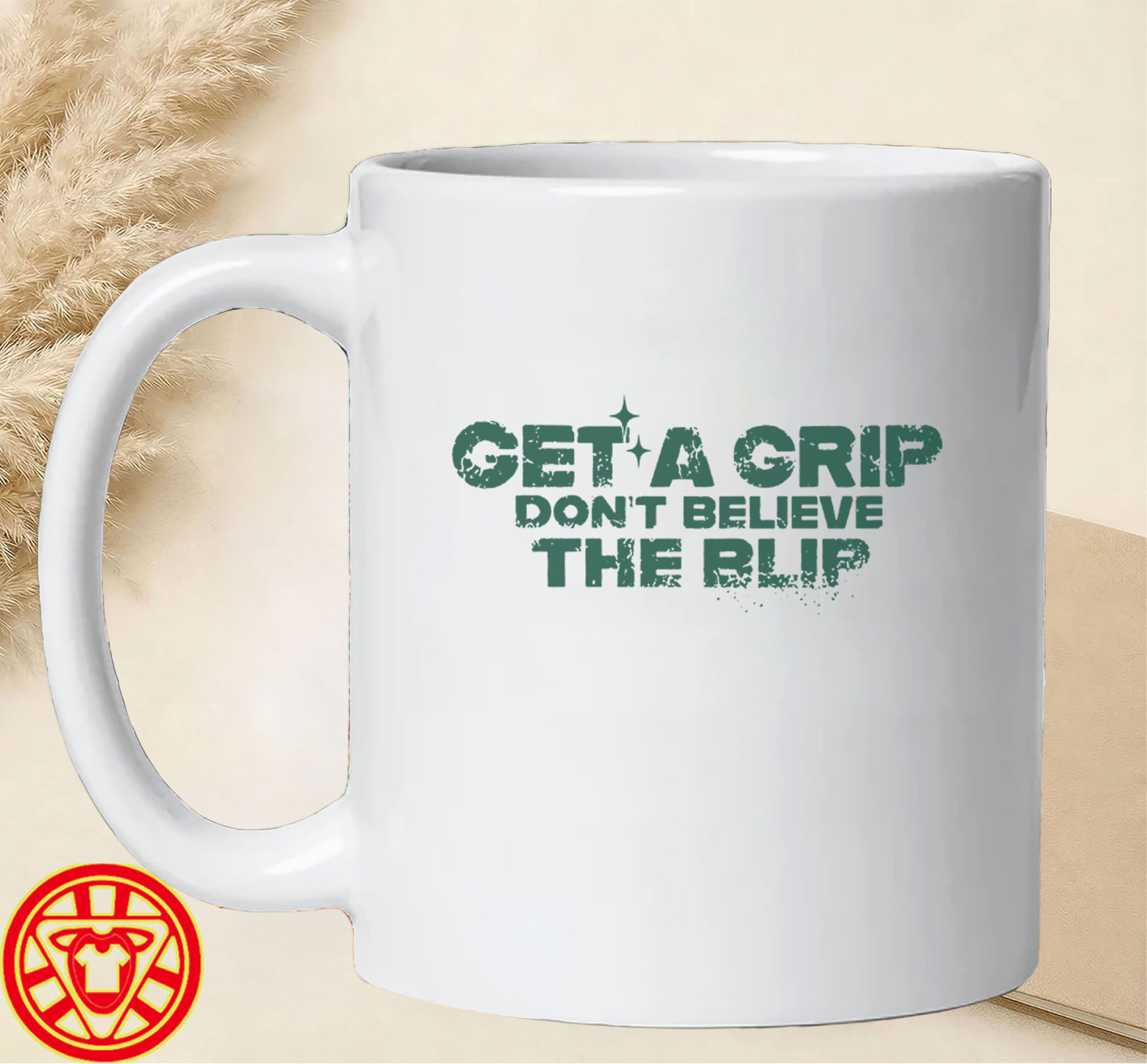 Marvel VisionQuest Get A Grip Don’t Believe The Blip mug-design