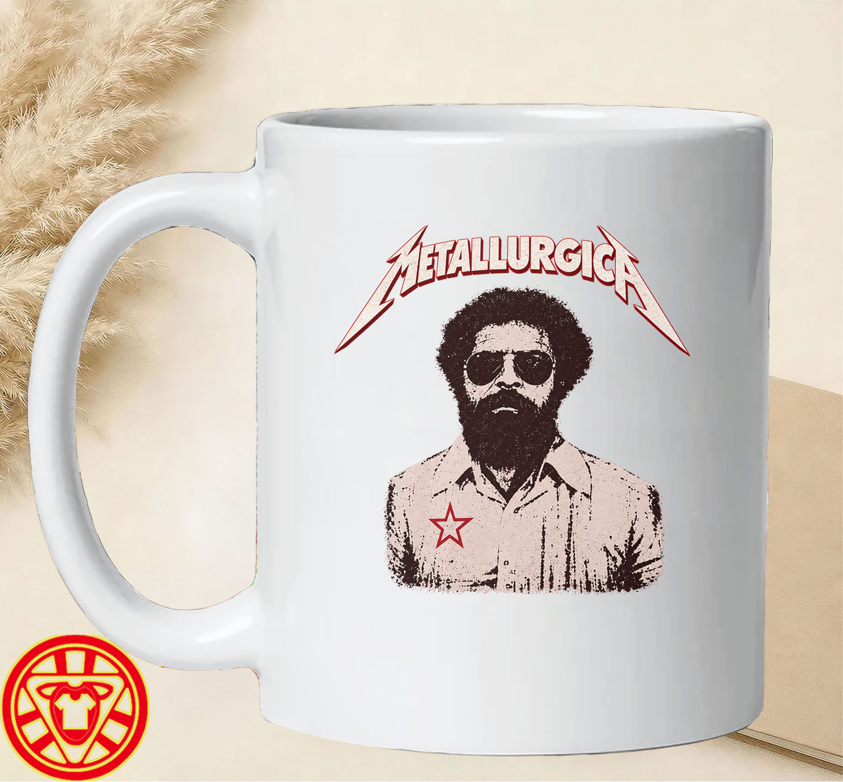 Metallurgica Lula Metallica Parody mug-design