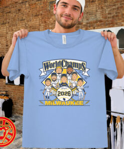 Milwaukee Baseball 2026 World Champs Caricatures men-design