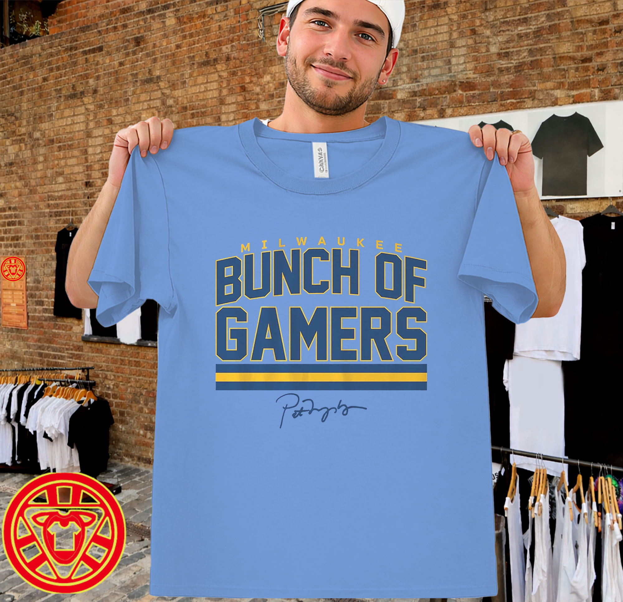Milwaukee Baseball Bunch Of Gamers men-design