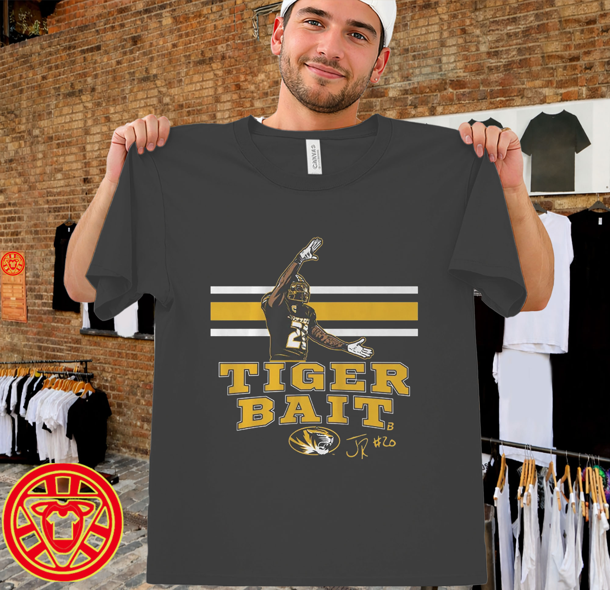 Missouri Football Jamal Roberts Tiger Bait men-design