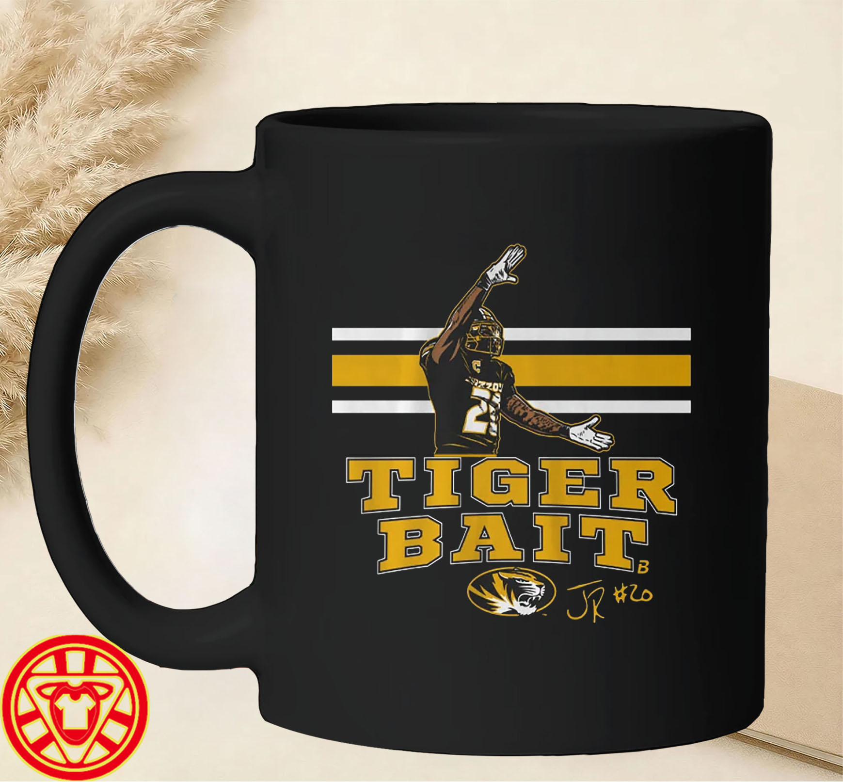Missouri Football Jamal Roberts Tiger Bait mug-design