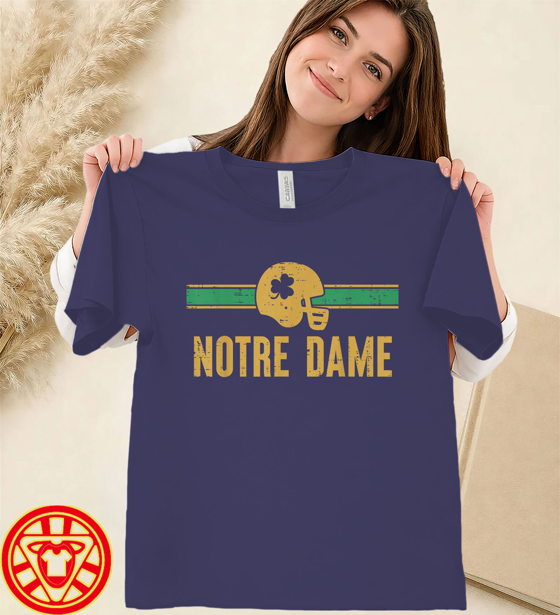 Notre Dame Football Helmet women-design