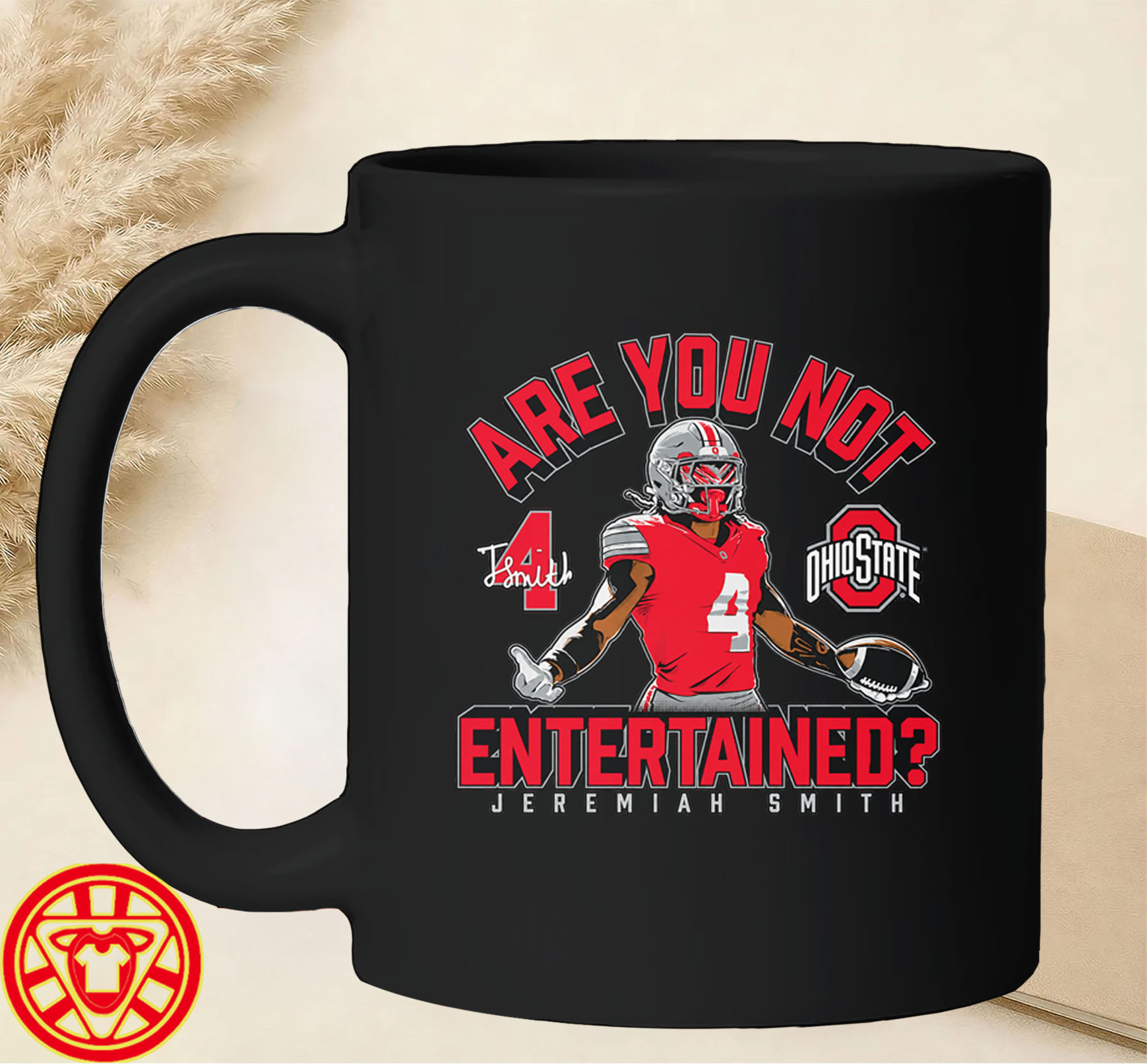 Ohio State Football Jeremiah Smith Are You Not Entertained mug-design