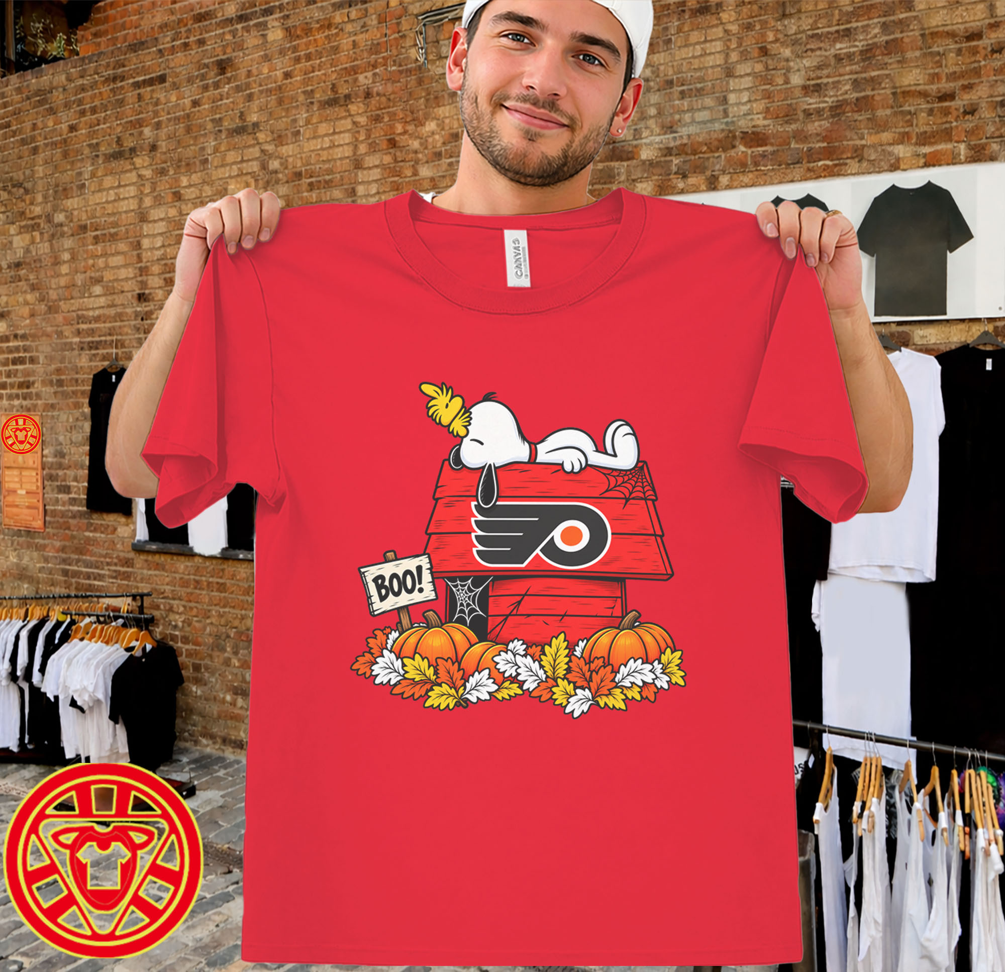 Peanuts Flyers Halloween – Snoopy Hockey men-design