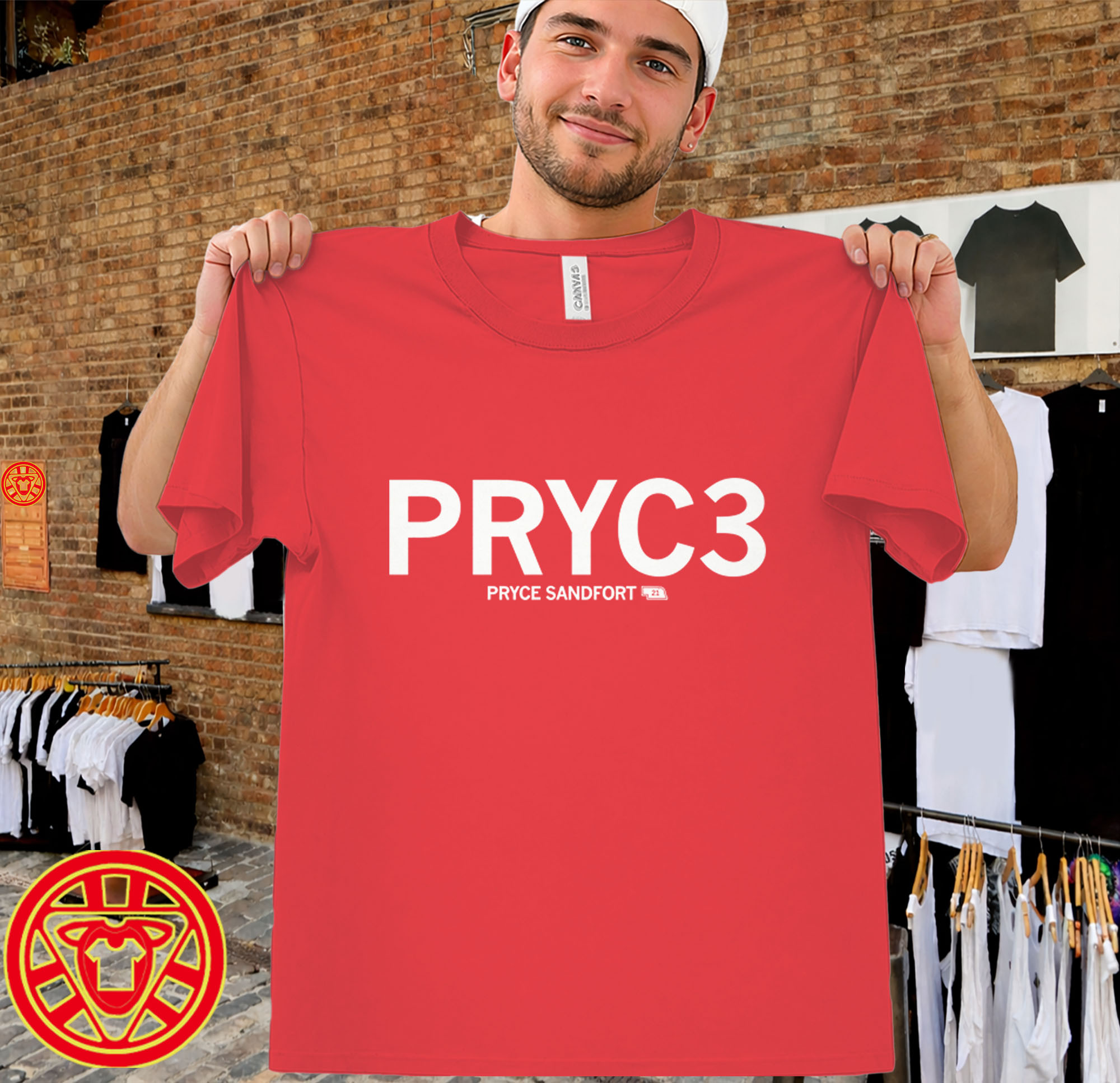 Pryce Sandfort Nebraska Basketball Tee men-design