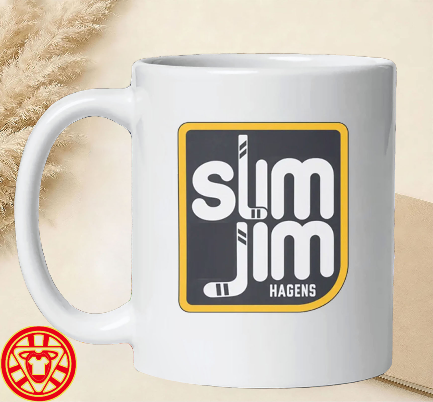 Slim Jim Hagens Fraser Minten Bruins mug-design