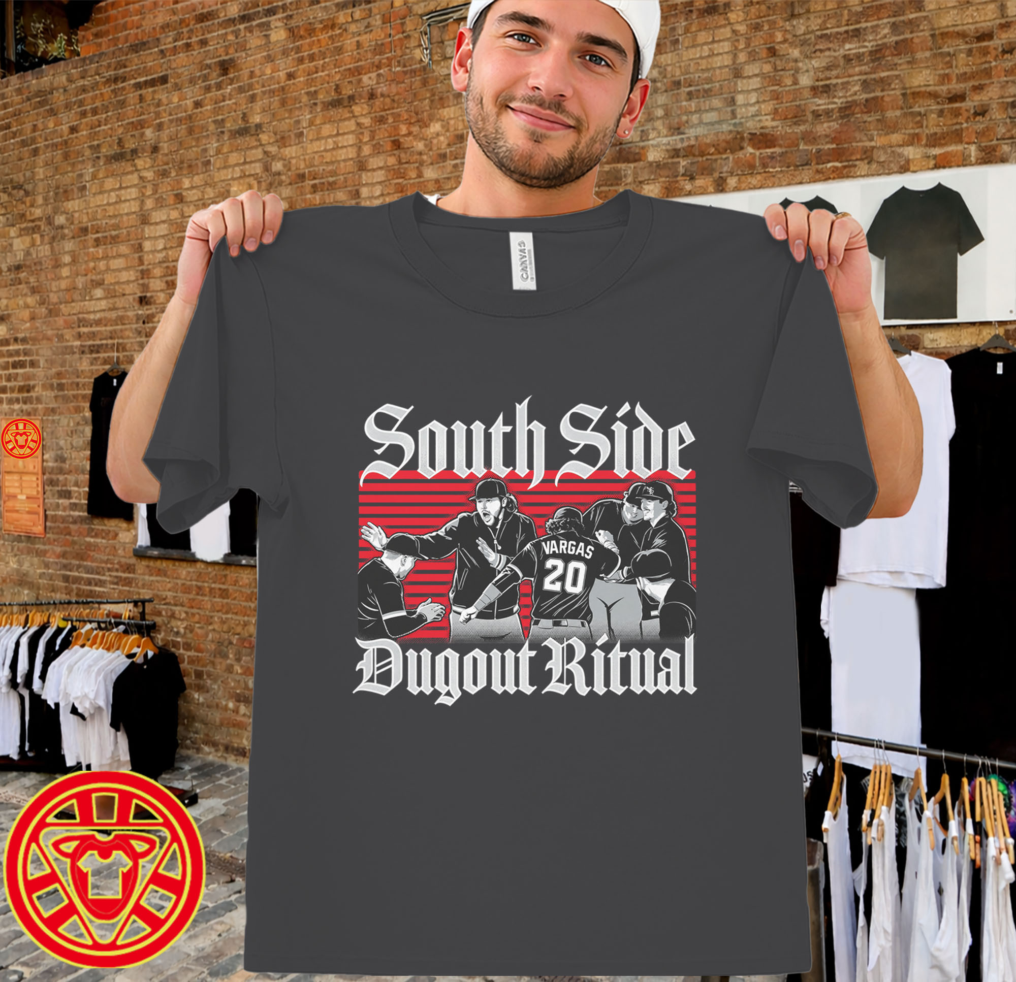 South Side Baseball Dugout Dance Ritual men-design