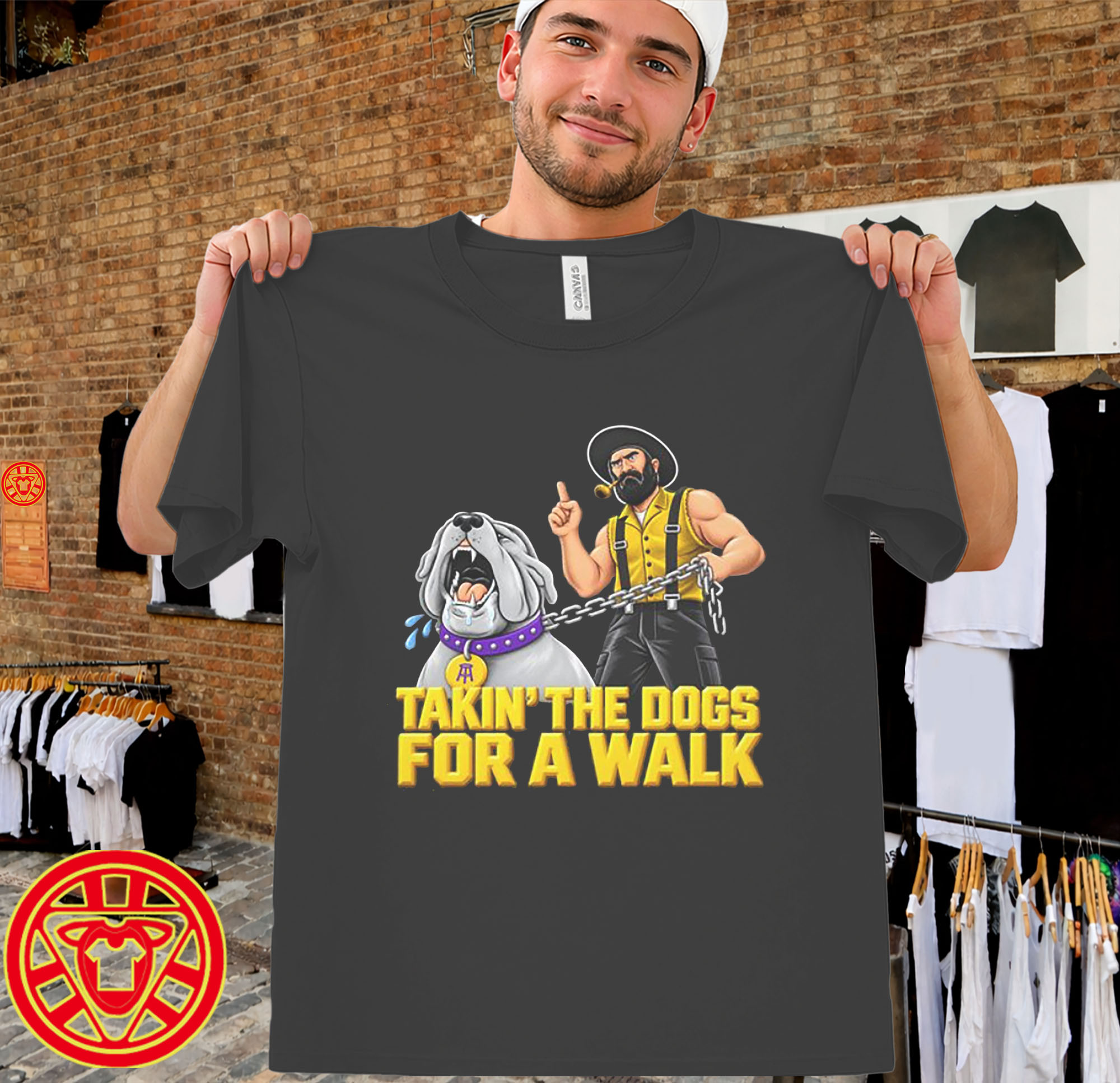 Takin’ the Dogs for a Walk men-design
