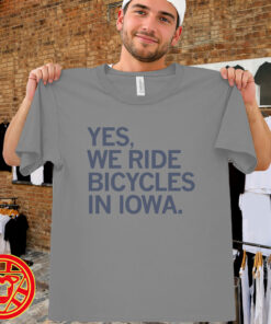 We Ride Bicycles In Iowa men-design