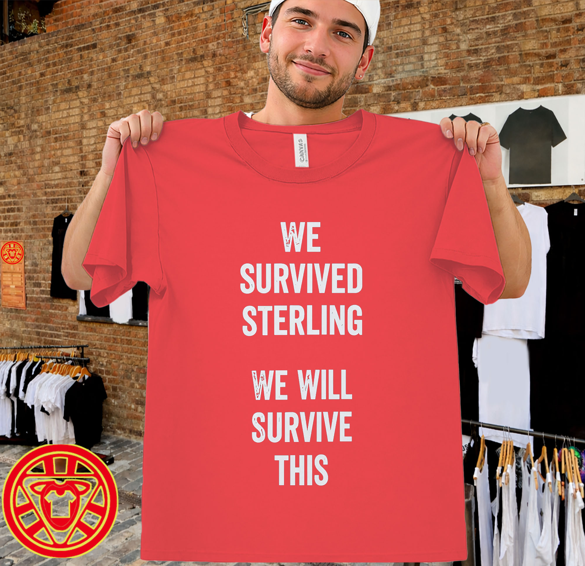 We Survived Sterling We Will Survive This men-design