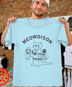 Wisconsin Cat Madison Parody Tee men-design